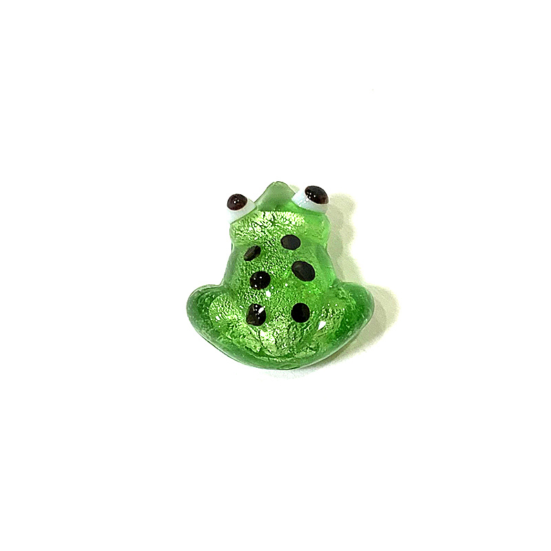 2pcs Mini Glass Frog Figurine  - Bonsai Garden Chinese Garden 评论和价格