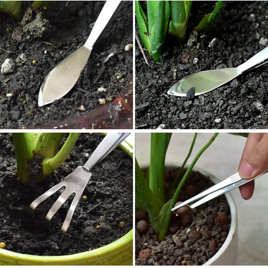 2-in-1 304 Stainless Steel Pro - Bonsai Garden Rake 评论和价格