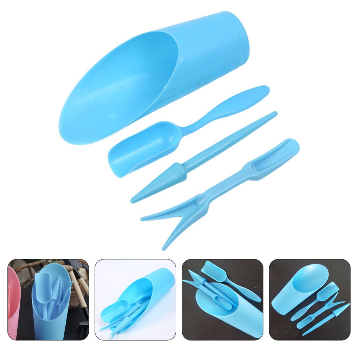 4pcs/set, Plastic Durable Buck - Soil Scoop Tool 评论和价格