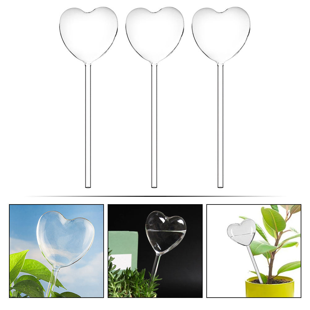 3Pcs Heart Shaped Glass Self W - Bonsai Garden Kit 评论和价格