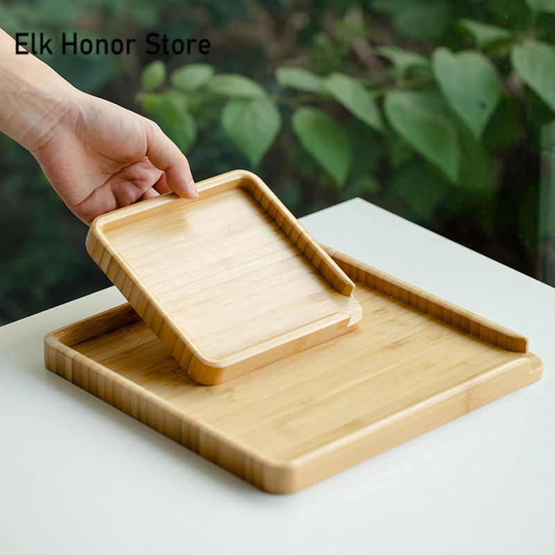 Chinese Bamboo Food Tray Puer  - Bonsai Garden Chinese Garden 评论和价格
