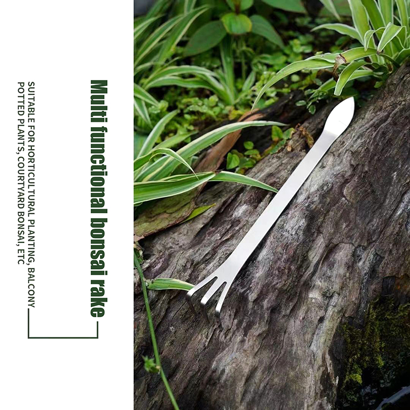 1Pc Stainless Steel Root Rake  - Bonsai Garden Rake 评论和价格