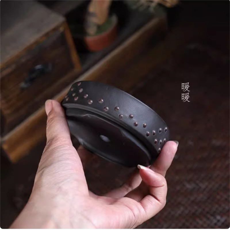 Ceramic Round Bonsai Pot, Drum - Bonsai Garden Chinese Garden 评论和价格