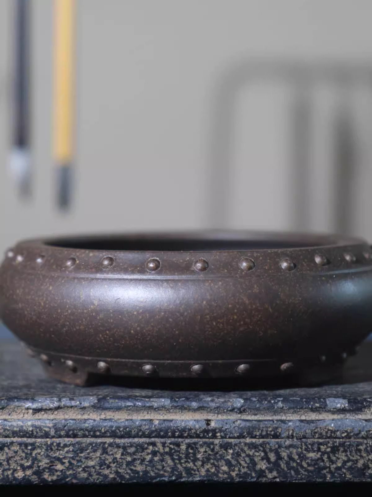 Ceramic Circle Bonsai Pot, Mad - Bonsai Garden Chinese Garden 评论和价格