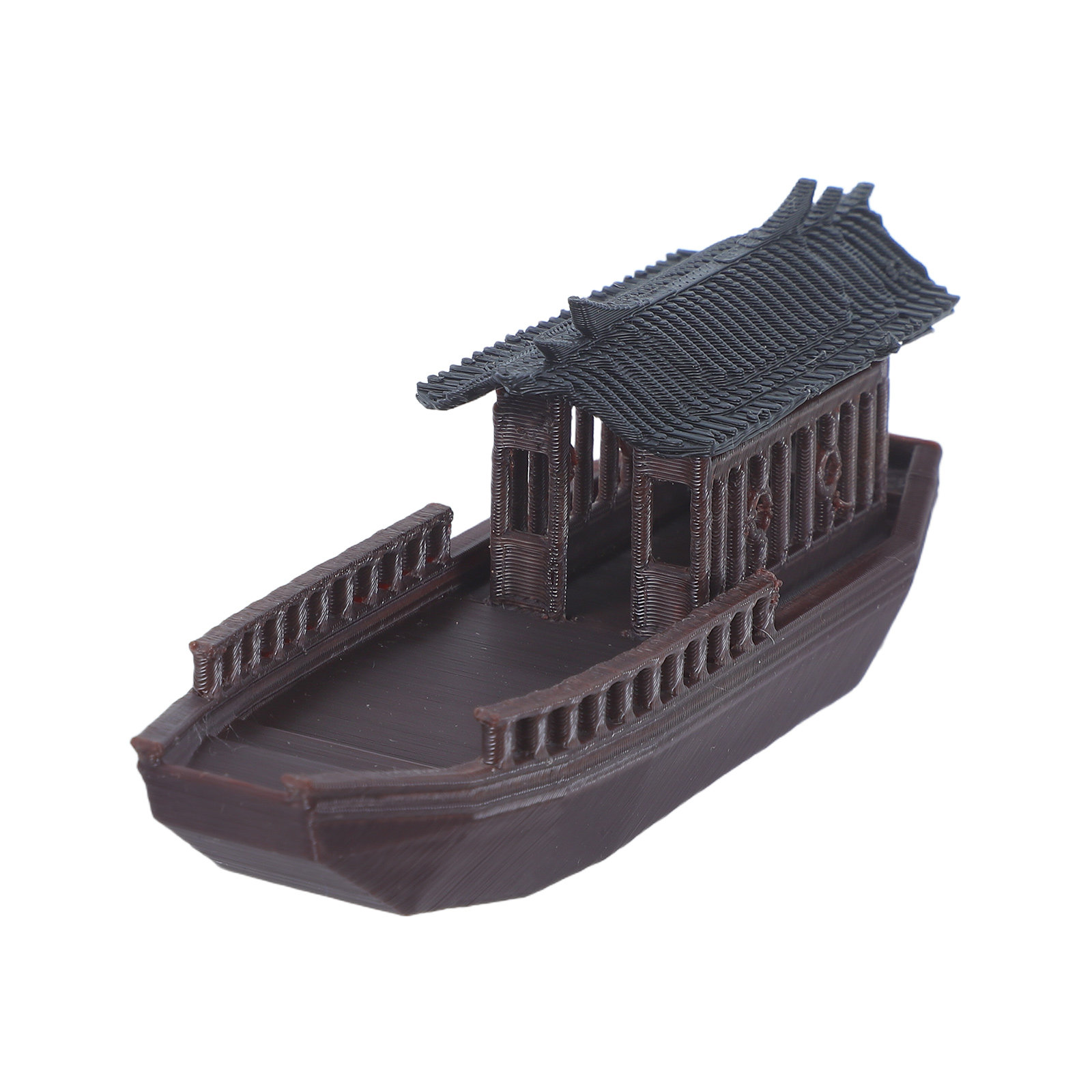 Miniature Chinese Fishing Boat - Bonsai Garden Chinese Garden 评论和价格