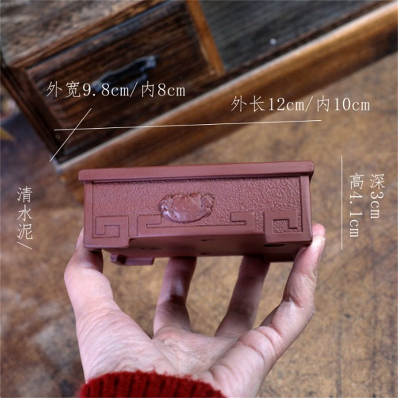 Ceramic Crab‌ Carved Rectangle - Bonsai Garden Chinese Garden 评论和价格