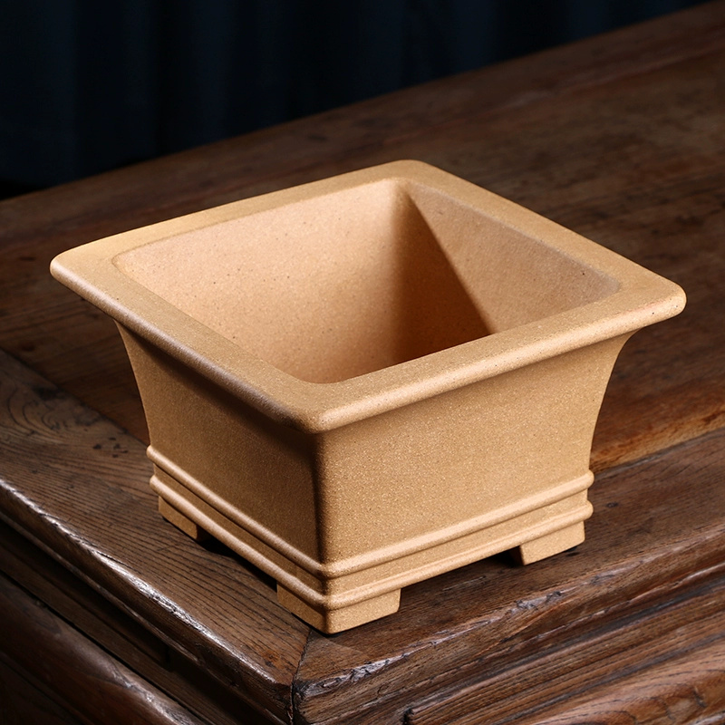 Pruple Sand Square Bonsai Pot, - Bonsai Garden Chinese Garden 评论和价格